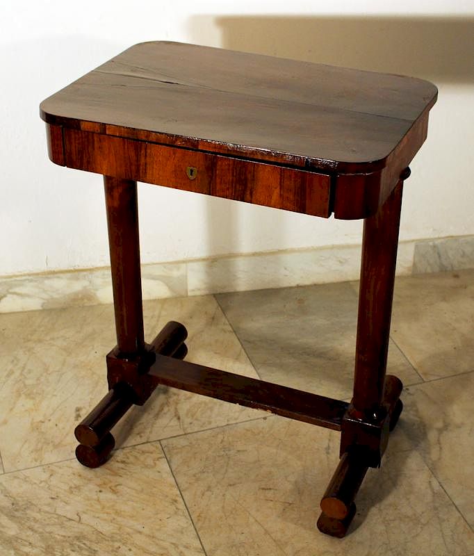 Appraisal: A Vienna Biedermeier working table A Vienna Biedermeier working table