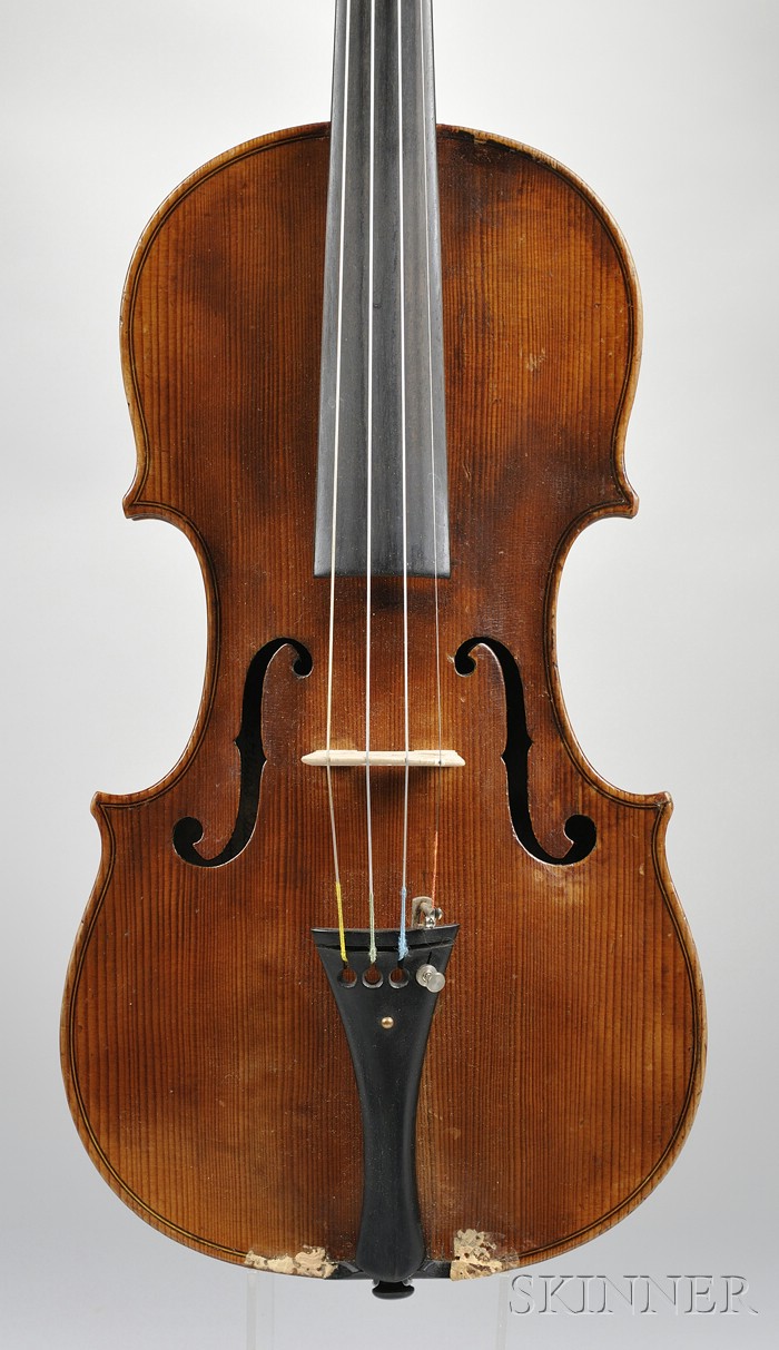 Appraisal: Modern Violin labeled CARLO ROBELLI length of back mm with