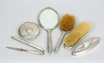 Appraisal: Reed Barton Seven Piece Sterling Dresser Set Seven piece sterling