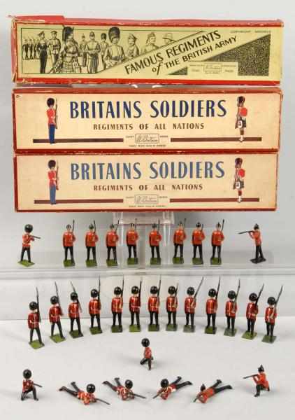 Appraisal: Lot of Sets of Britains Soldiers Description Includes The Coldstream