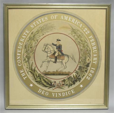 Appraisal: THE CONFEDERATE STATES OF AMERICA FEBRUARY DEO VINDICE Print x