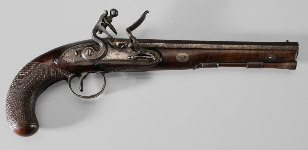 Appraisal: Fine Knubley Flintlock Pistol British last quarter th century in