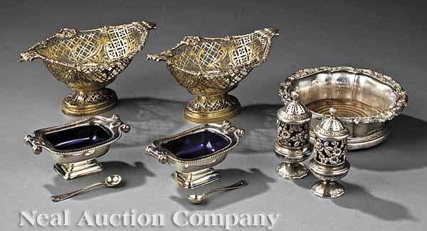 Appraisal: A Group of Antique and Vintage English Silver and Silverplate