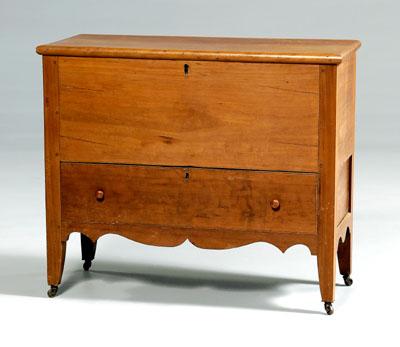 Appraisal: Tennessee Federal cherry sugar chest cherry and poplar secondary dovetailed