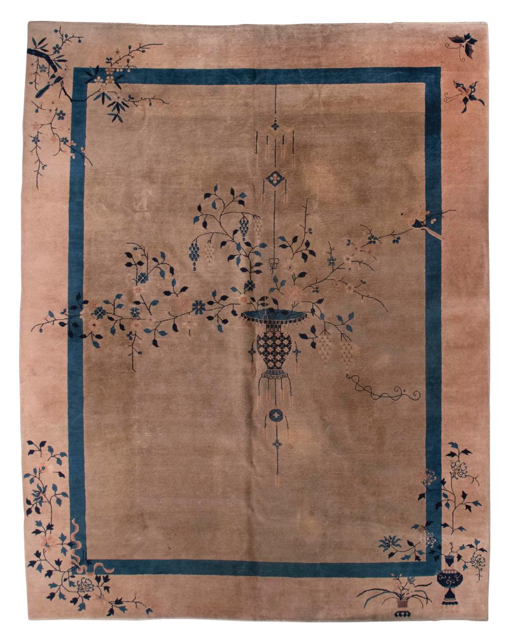 Appraisal: CHINESE NICHOLS RUG X CIRCA - CHINESE NICHOLS RUG '