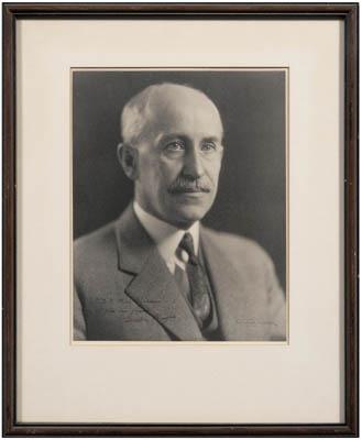 Appraisal: Orville Wright signed photograph portrait marked lower right quot Underwood