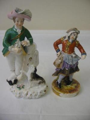 Appraisal: A ROCKINGHAM PORCELAIN FIGURE modelled as a gentleman and his