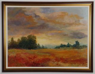 Appraisal: Joan Hilliard signed O c 'Harmony' w th century oil