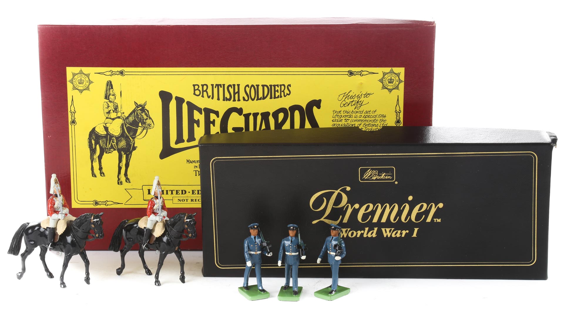 Appraisal: Two Britains boxed figure sets includes Royal Air Force Regiment