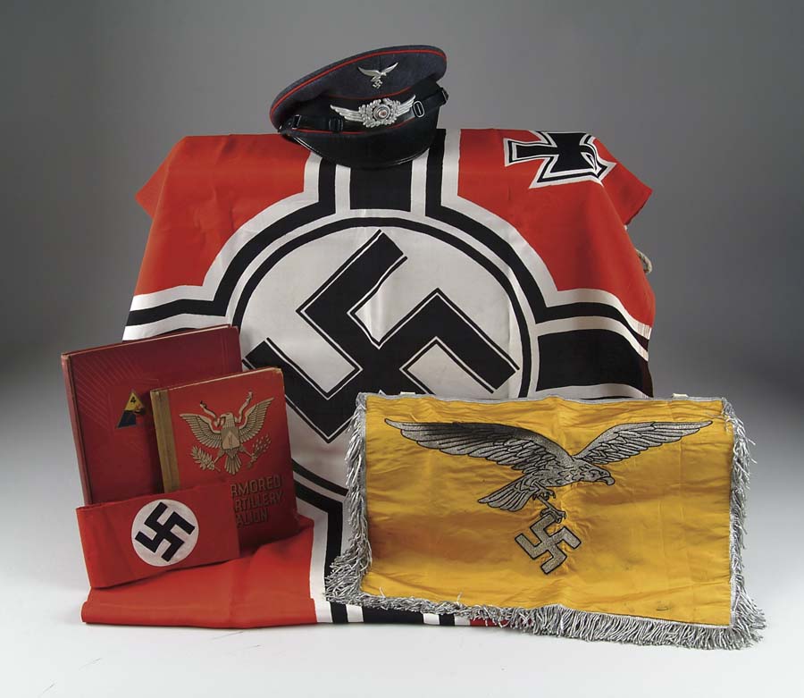 Appraisal: VETERAN OF TH ARMORED DIVISION BRING BACK Luftwaffe officer's cap