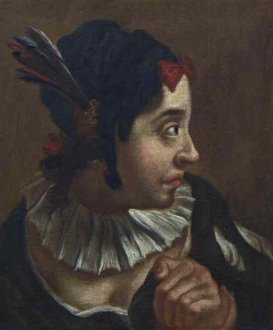 Appraisal: Attributed to Juan Esteban Murillo th century The Jester oil