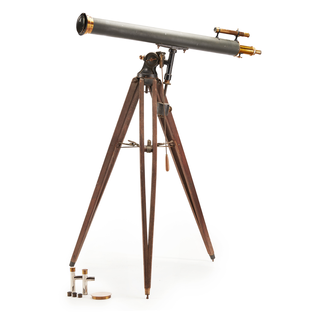 Appraisal: -INCH REFRACTING TELESCOPE BY ALVAN CLARK SONS MASSACHUSETTS CIRCA marked