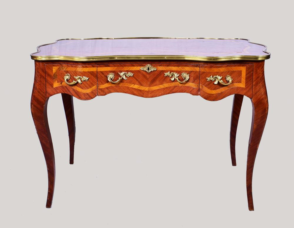 Appraisal: LOUIS XV STYLE BUREAU PLATLOUIS XV STYLE BUREAU PLAT th