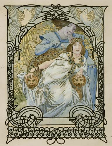 Appraisal: ALPHONSE MUCHA - ILS E PRINCESSE DE TRIPOLI hand-colored proofs