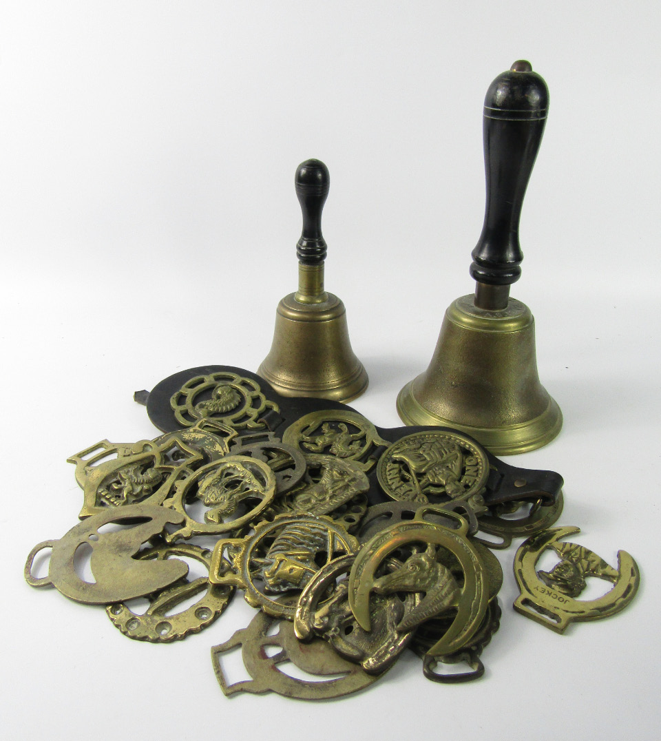 Appraisal: A AS air raid warning bell a further brass bell