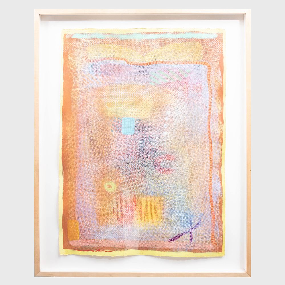 Appraisal: Robert Natkin - Untitled Oil on paper signed 'Natkin' lower