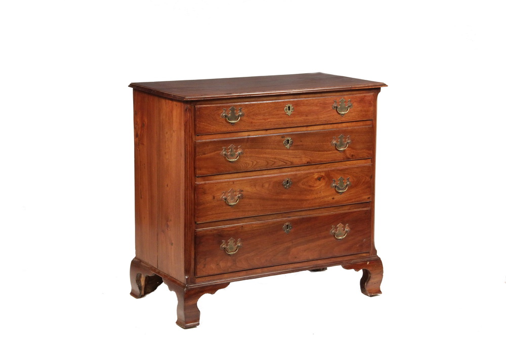 Appraisal: PENNSYLVANIA CHEST - Small Chippendale Walnut Chest circa - having