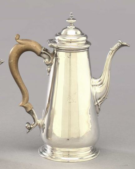 Appraisal: Good Georgian Sterling Silver Coffeepot London second quarter th century