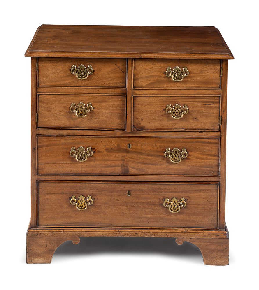 Appraisal: A George III Style Mahogany Bachelor's Chest A George III