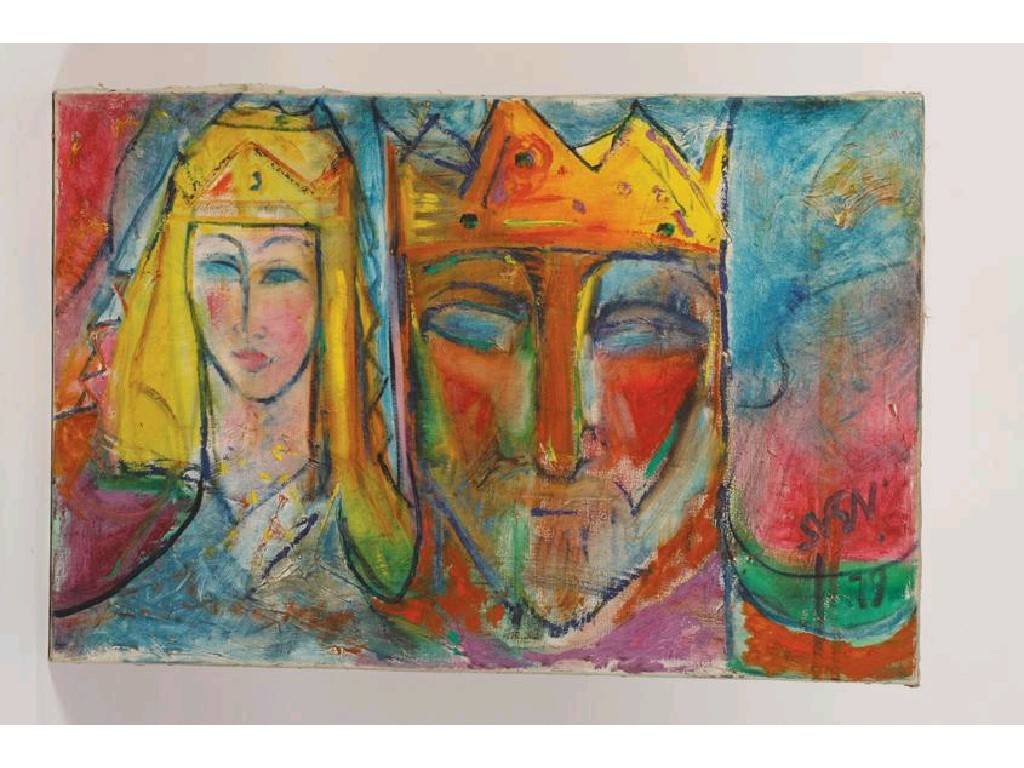 Appraisal: SVEN BERLIN King and Queen signed and dated ' and