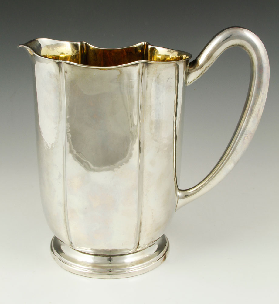 Appraisal: - Buccellati Sterling Pitcher Buccellati sterling pitcher marked Buccellati Italy