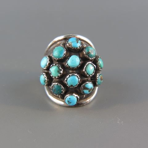 Appraisal: Indian Turquoise Ring stones in sterling silver