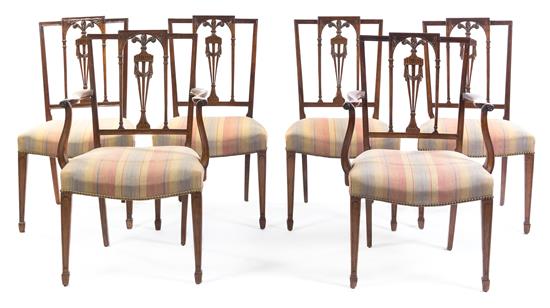 Appraisal: Sale Lot A Set of Six American Dining Chairs comprising