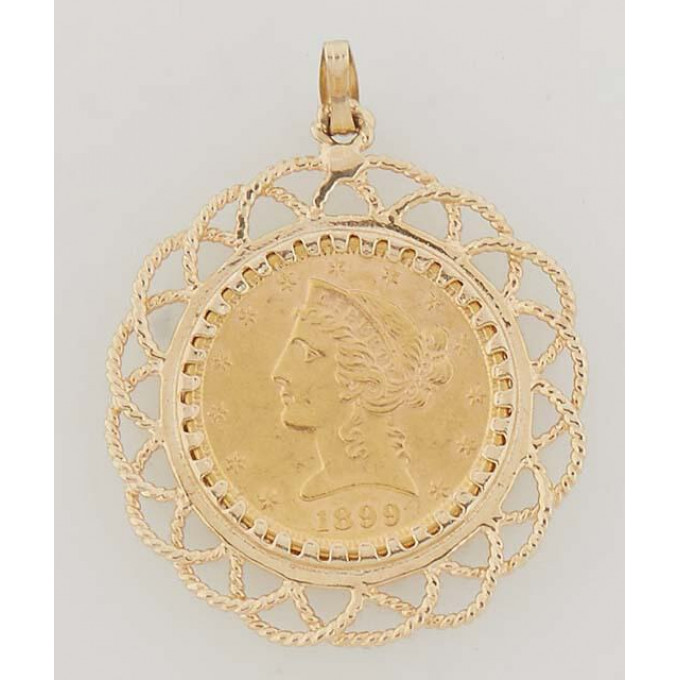 Appraisal: United States Dollar Gold Coin in an K yellow gold