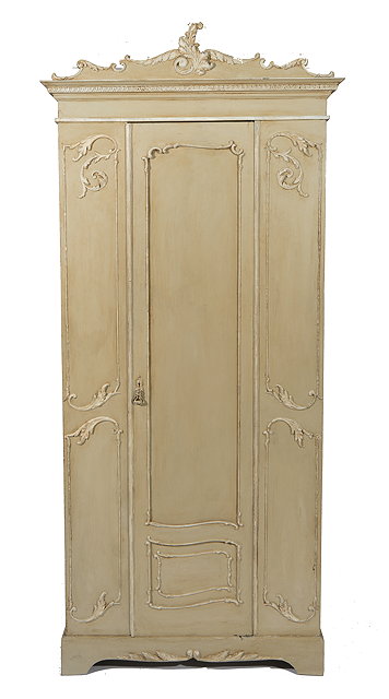 Appraisal: A VICTORIAN SINGLE DOOR WARDROBE in the French taste with