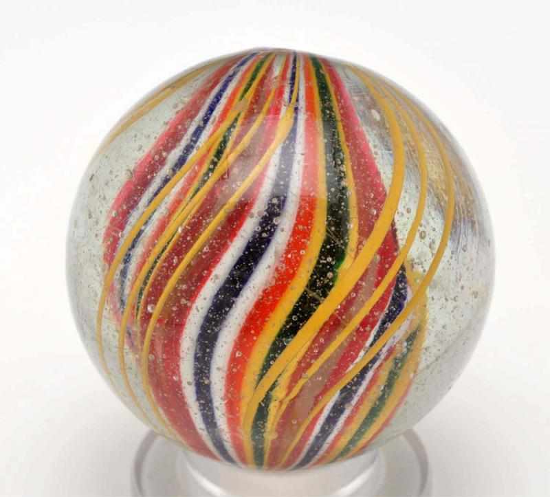 Appraisal: Divided Core Swirl Marble Description Beautiful swirl multicolored divided core