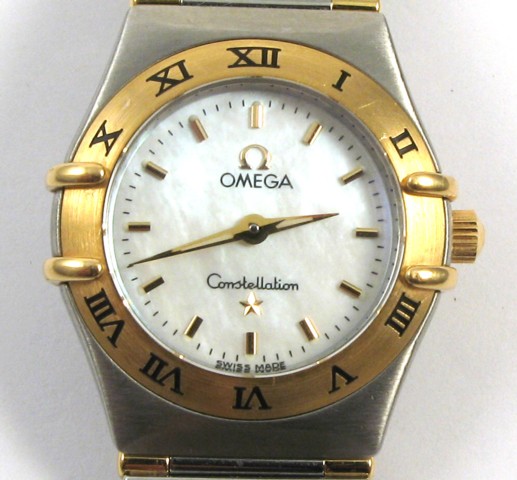 Appraisal: LADY'S OMEGA CONSTELLATION QUARTZ WRISTWATCH stainless steel and K yellow