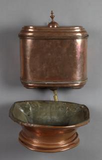 Appraisal: French Provincial Copper and Brass Lavabo late French Provincial Copper