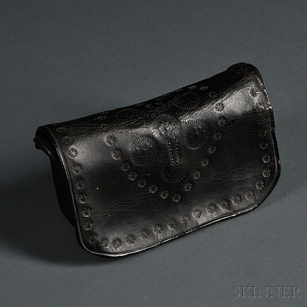 Appraisal: Militia Cartridge Box c late th early th century black