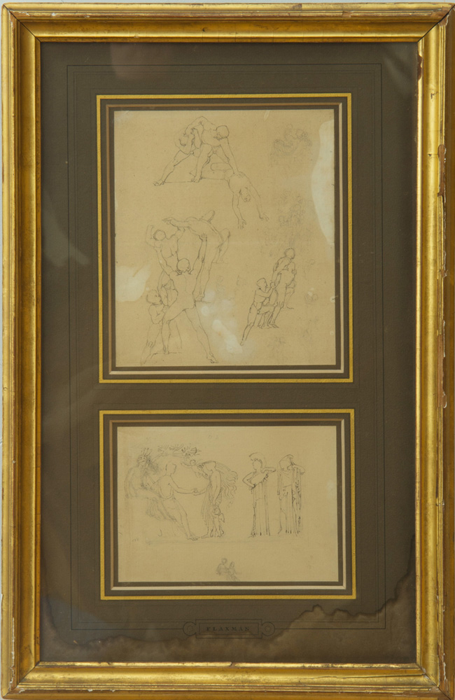 Appraisal: JOHN FLAXMAN - JUDGMENT OF PARIS AND STUDY OF CLASSICAL