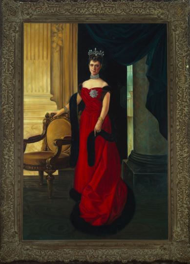 Appraisal: Continental School th Century Portrait of the Dowager Empress Marie