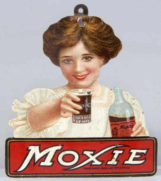 Appraisal: Tin Moxie Die-Cut Girl Description Circa to A few very