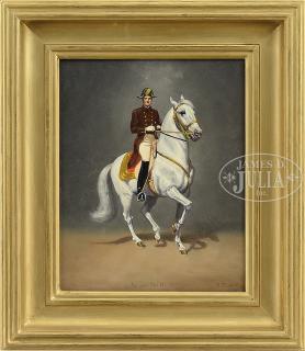 Appraisal: JOSEPH PLANK Austrian - SET OF THREE PORTRAITS OF RIDERS