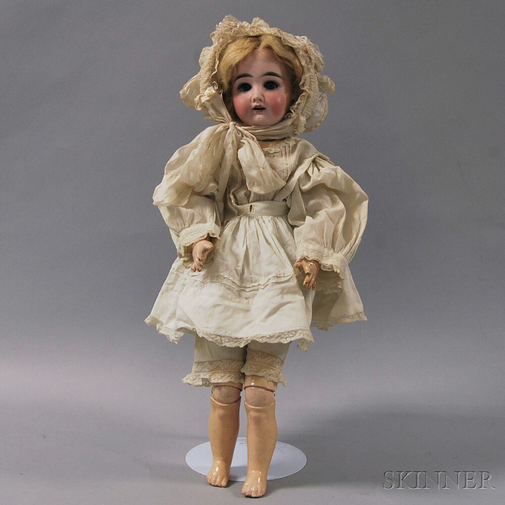 Appraisal: DEP Bisque Socket Head Doll Germany early th century back