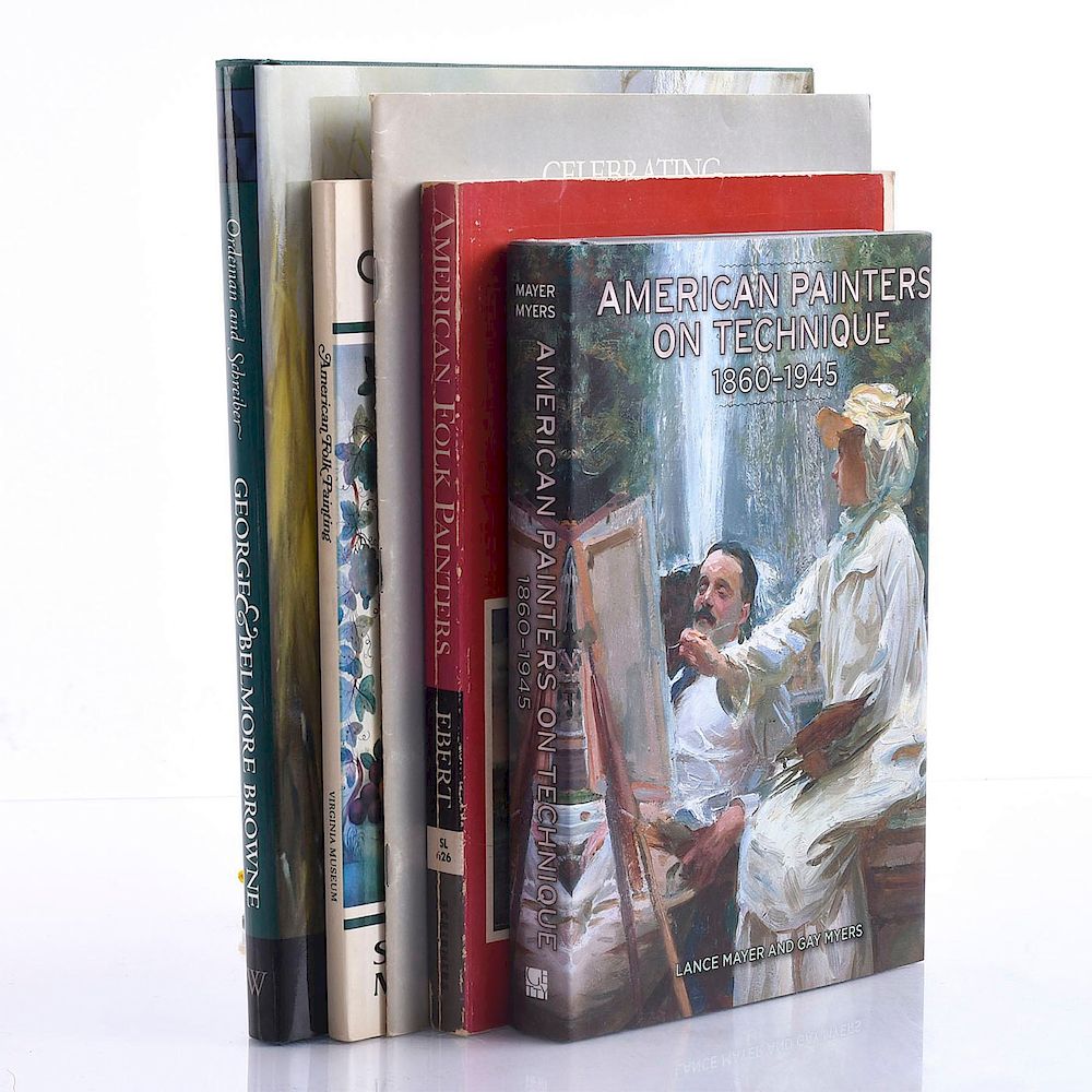 Appraisal: BOOKS OF AMERICAN FOLK PAINTING A ADAMS PORTFOLIO Artists of