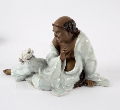 Appraisal: A Chinese pottery figure by Liu Zemian of Liu Hai