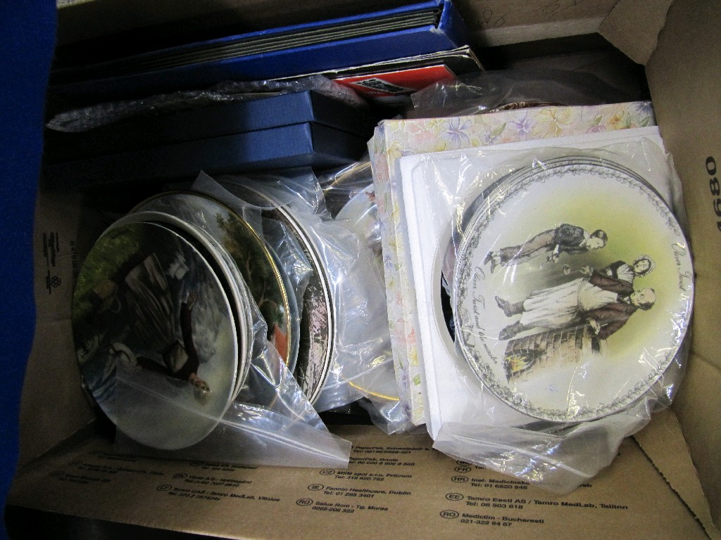 Appraisal: Box of collectors plates