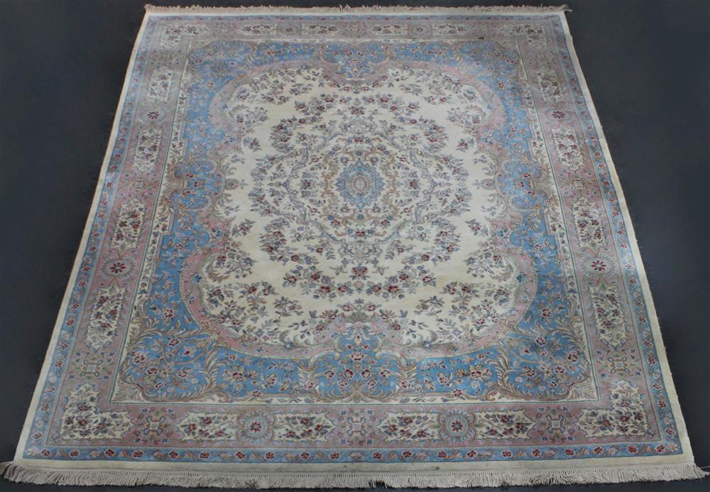 Appraisal: LARGE AUBUSSON DESIGN MACHINE MADE RUG having a floral design