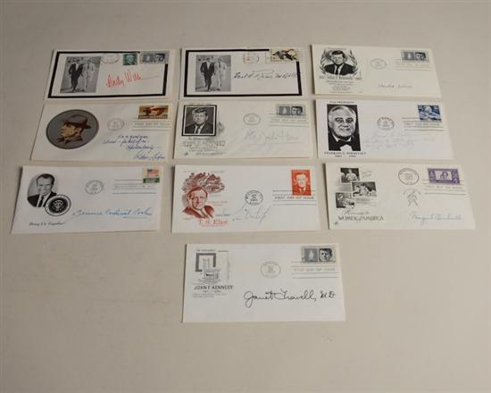 Appraisal: A Lot of Autographed First Day Covers Andy Williams Dr