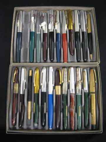 Appraisal: Lot of Fountain Pens Parker others two trays