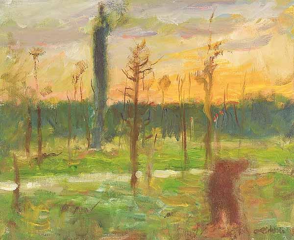 Appraisal: Charles Richards American New Orleans - Louisiana Swamp at Dusk