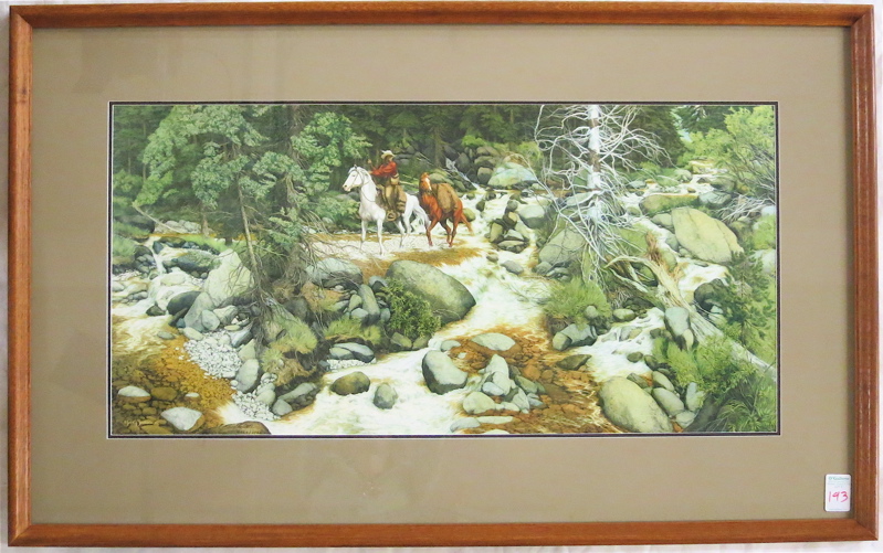 Appraisal: BEV DOOLITTLE LIMITED EDITION COLOR LITHOGRAPH California born The Forest