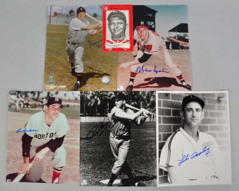 Appraisal: Lot of Hall of Fame Autographed Photographs Description Includes two