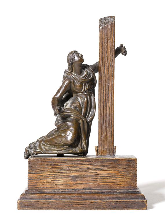 Appraisal: MARY MAGDALENE KNEELING AT THE CROSS Italy or South German