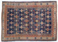 Appraisal: ANTIQUE ORIENTAL SCATTER RUG First quarter of th Century Blue