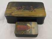 Appraisal: A large th century Russian box lacquered with a troika